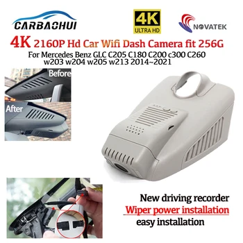 4K HD 2160P Plug and play Automobilių Vaizdo įrašymo Brūkšnys Cam Kamera Skirta Mercedes-Benz C180 C200 c300 C260 w203 w204 w205 w213 GLC260