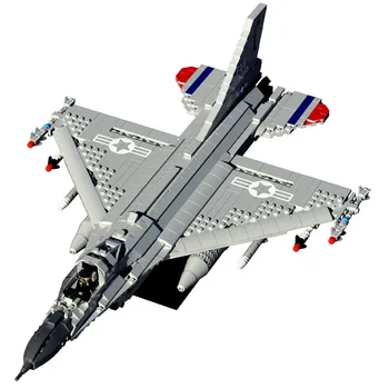 88013 Plokštumos Serija 1427pcs F-16 Fighting Falcon Suaugusiųjų Kūrimo Bloką Bombonešis Modelis Plytų Žaislai Vaikas, Gimtadienio Dovana