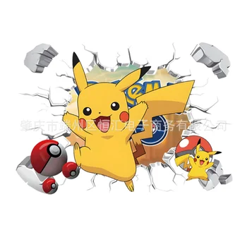 Anime Pokemon Plakatai Lipdukas Animacinių filmų Skaičius Pikachu Charizard Kambario Apdaila Sienų Tapybos Lipdukai Žaislai Vaikams Dovanos