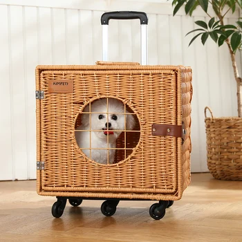 Augintinio iš vežimėlio, šuniukas katės mažas traukti krepšelį vaikščioti šuo krepšelį mažų šunų šunų vežimėlis prekes