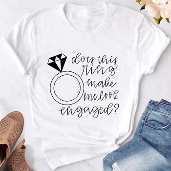 Būsimos Nuotakos Vestuvinės Dušo Tees Dalyvavimas Vestuves T-shirt Ar Tai Žiedas, Kad Man Atrodo Užsiima Marškinėlius Mada Moterims Topai