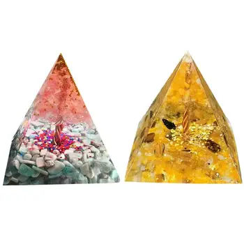 Crystal Piramidės Kristalas Brangakmenio Dervos Piramidės Medį, Medis-Gyvenimo Piramidės Papuošalai Meditacijos, Jogos Dvasinę Pusiausvyrą Namų