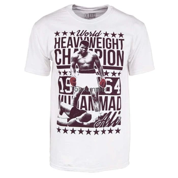 Da Uomo Muhammad Ali 64 Pesante Campione Di Pugilato T-Shirt Bianca Nuovo Marškinėliai Topai Vasaros Juokingas Cool T-Shirt