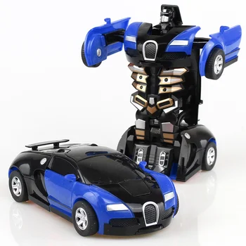 Deformacijos Transporto Priemonių Susidūrimo Poveikį, Vieno Mygtuko Inercinės Bugatti Veyron Žaislas Automobilis Robotas Vaikas, Vaiko Žaislas Kalėdų Dovana
