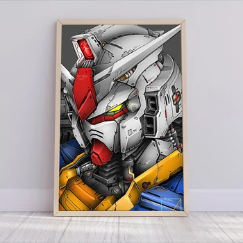 Gundam, Plakatas, Plakatai, skirti Sienų Dekoras, Paveikslai ant Sienos Meno Tapybos Drobės Namų Dekoracijas Miegamojo Puošmena Kambario Nuotraukas