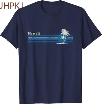 JHPKJHawaiian T-Shirt, Derliaus 80-ųjų Palmės Saulėlydžio Tee
