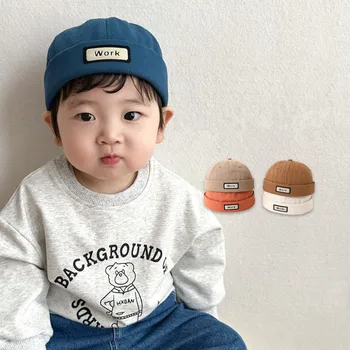Kūdikių Skrybėlę Laišką Audinio Etiketės Kieta Reguliuojama Hip-Hop Kids Savininkas Bžūp Korėjos Atsitiktinis Universalus Vaikai Kepuraitė