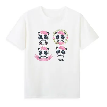Mielas Panda Print T-shirt Girls 