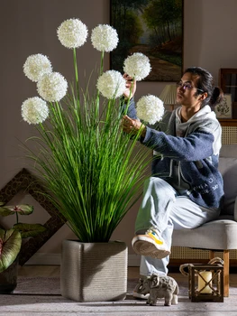 Modeliavimas hydrangea nendrių, žaliųjų augalų apželdinimas, plastikiniai bionic netikrą gėlių, augalų ornamentais, patalpų kambarį apdaila