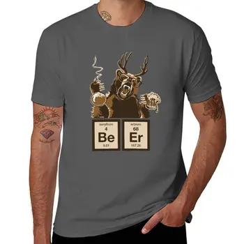 Naujas Chemijos lokys atrado alaus T-Shirt didingas marškinėliai gyvūnų spausdinti marškinėliai berniukams mens medvilnės t shirts