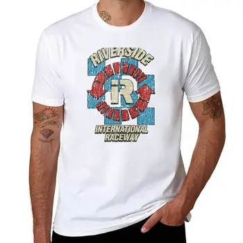 Naujas Riverside International Raceway 1957, T-Shirt paprasto t-shirt plius dydžio sportinius marškinėlius, juokingi t marškinėliai vyrams
