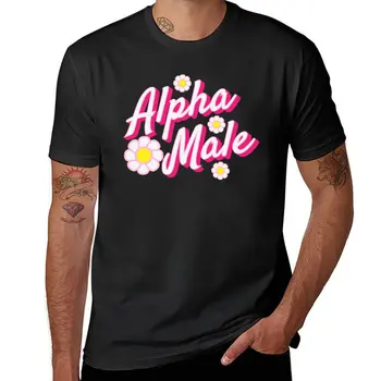 Naujasis Alpha Vyrų T-Shirt marškinėliai trumpas negabaritinių marškinėliai korėjos mados vyras drabužiai, marškinėliai vyrams
