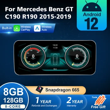 Nunoo Android 12 Belaidžio Auto CarPlay Mercedes Benz AMG GT C190 R190 X290 2015-2019 Automobilio Multimedia Navigacijos GPS WiFi 4G