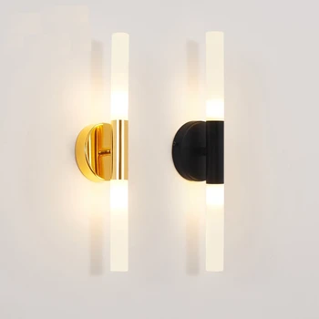 Paprastas Metalinis Vamzdis sieniniai šviestuvai namų dekoro fono sienos sconce naktiniai koridoriaus Šviesos rungtynių, Tualetas, Vonios kambarys LED veidrodis šviesos