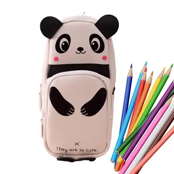 Pieštukas Turėtojas Atveju Animacinių Filmų Panda Saugojimo Krepšys Kosmetika Daugiafunkcinė Saugojimo Organizatorius Maišeliai Rašikliai Pokyčiai Lūpų Dažų Monetas