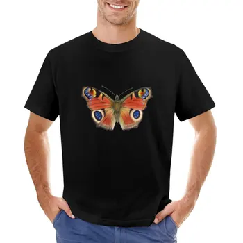 Povas Drugelis (Inachis io), T-Marškinėliai, prakaito marškiniai katė marškinėliai vyrams grafinis t marškinėliai