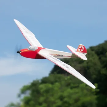 RC plokštumos UAV Minimoa Sklandytuvas kiras sparno 700mm micro RC orlaivio rinkinys