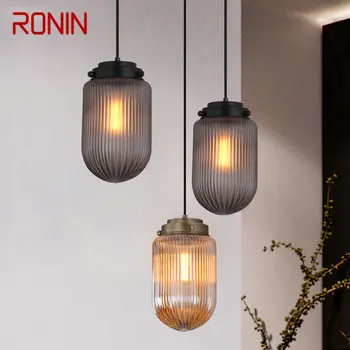 RONIN Šiaurės LED Sieniniai šviestuvai Šviestuvai Pramoniniai Kūrybos Tiesiog Dizaino Stiklo Kabo Lempa Namų Miegamasis