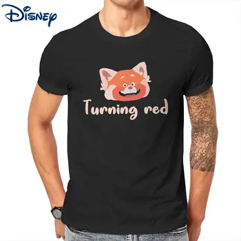 Tekinimo Raudona Mielas Panda Marškinėliai Vyrams Medvilnės Juokingi Marškinėliai, O Kaklo Tees Trumpomis Rankovėmis Drabužius, Plius Dydis